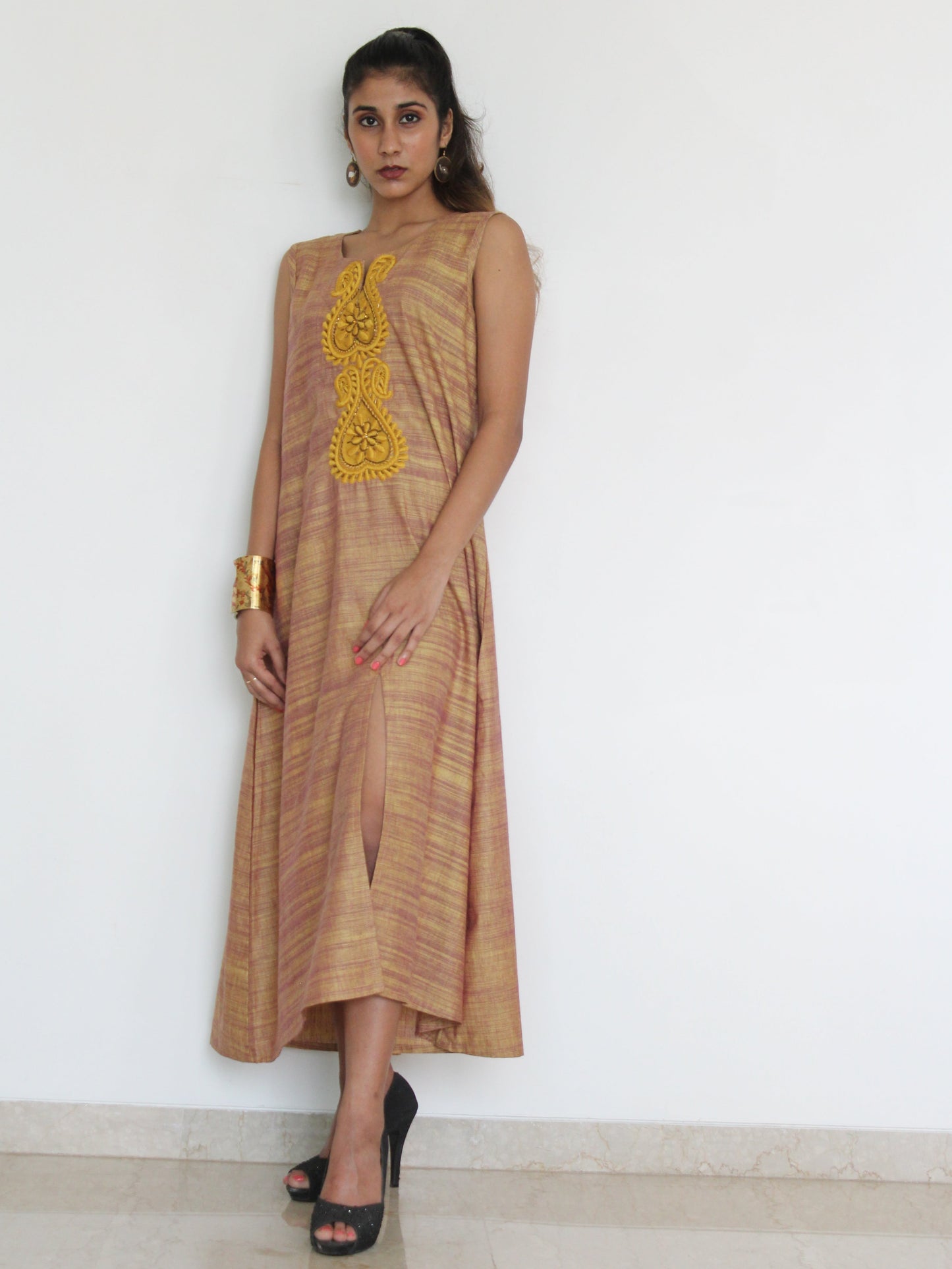 ZARDOZI YARN DYE DRESS