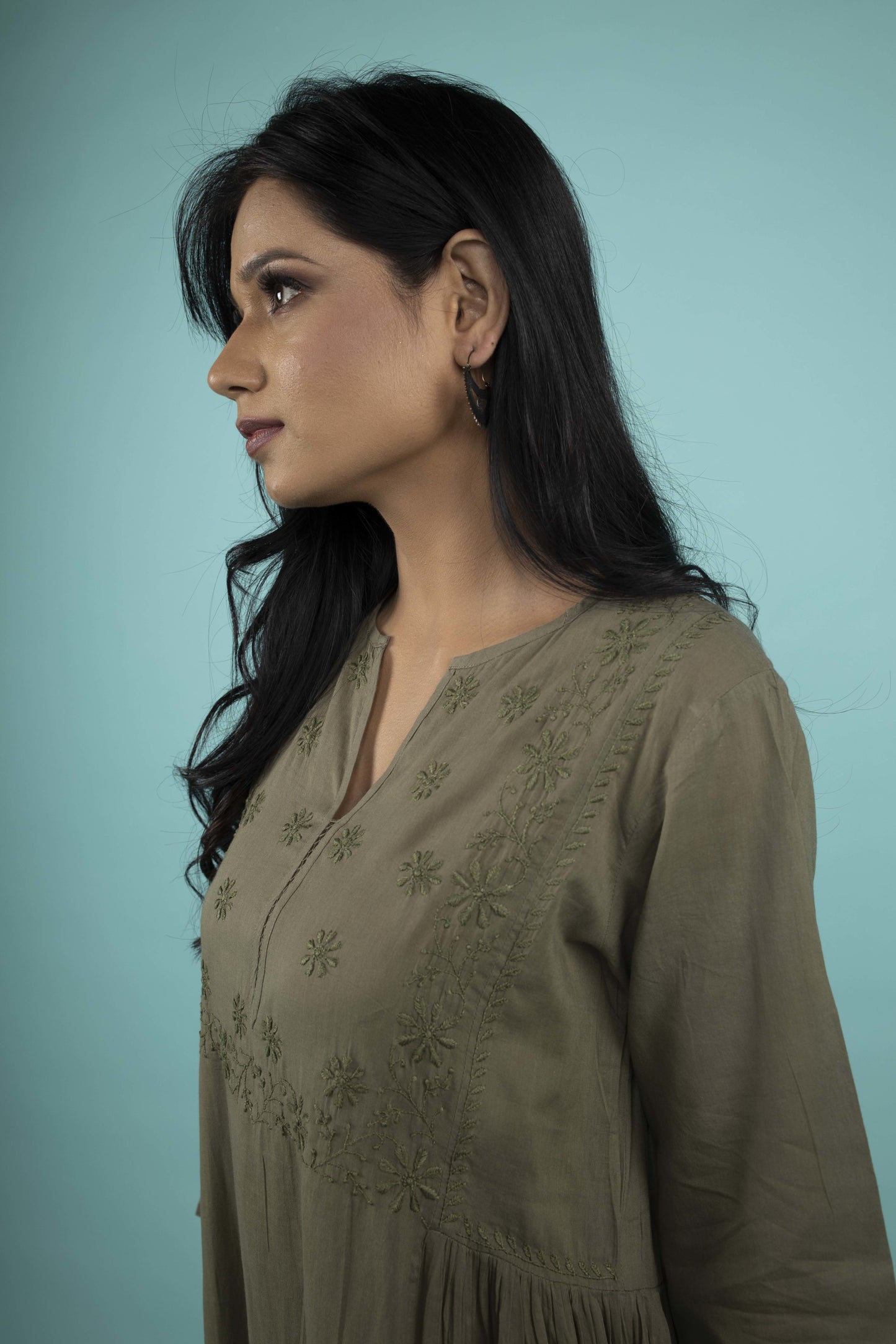 MILITARY GREEN DRESS