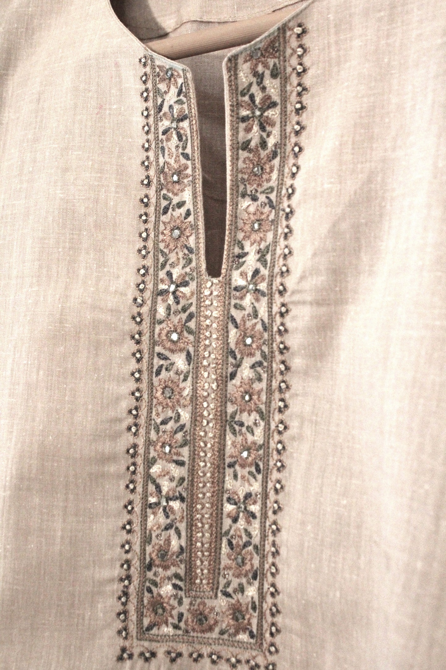 ZARDOZI BEIGE KURTA