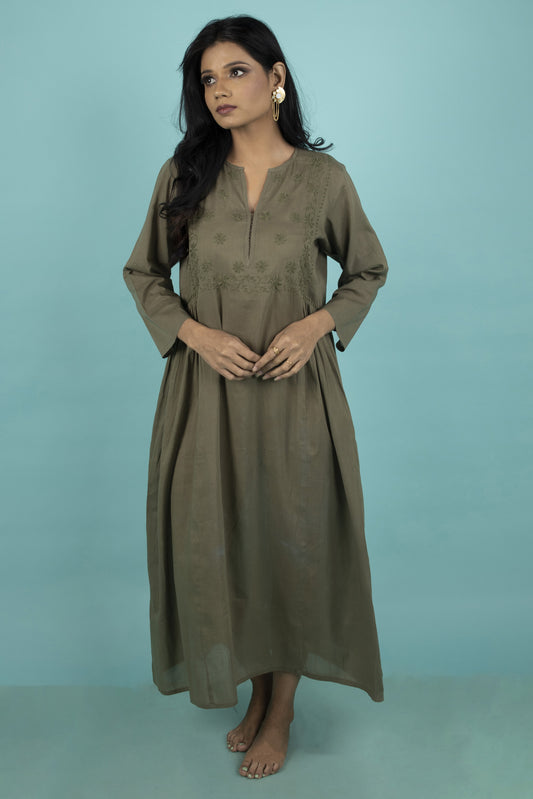 MILITARY GREEN DRESS