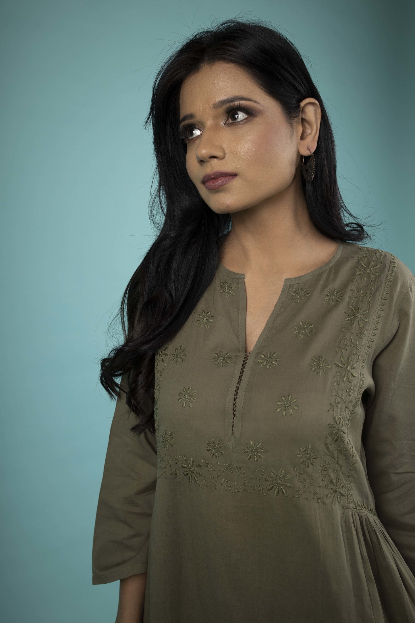 MILITARY GREEN DRESS