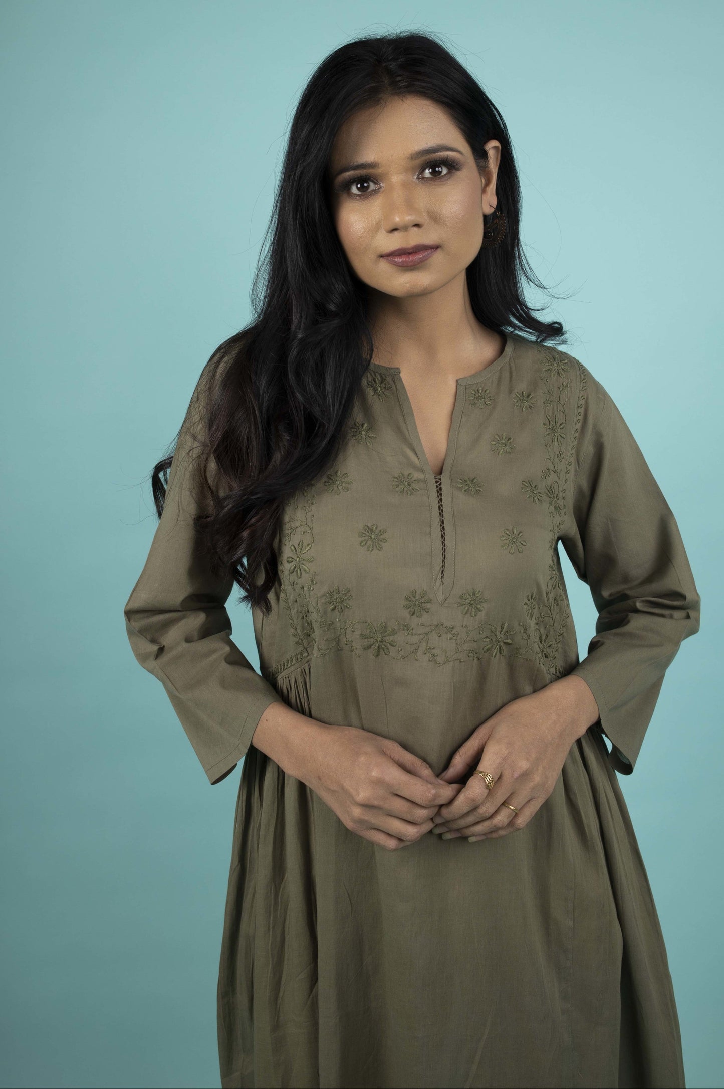 MILITARY GREEN DRESS