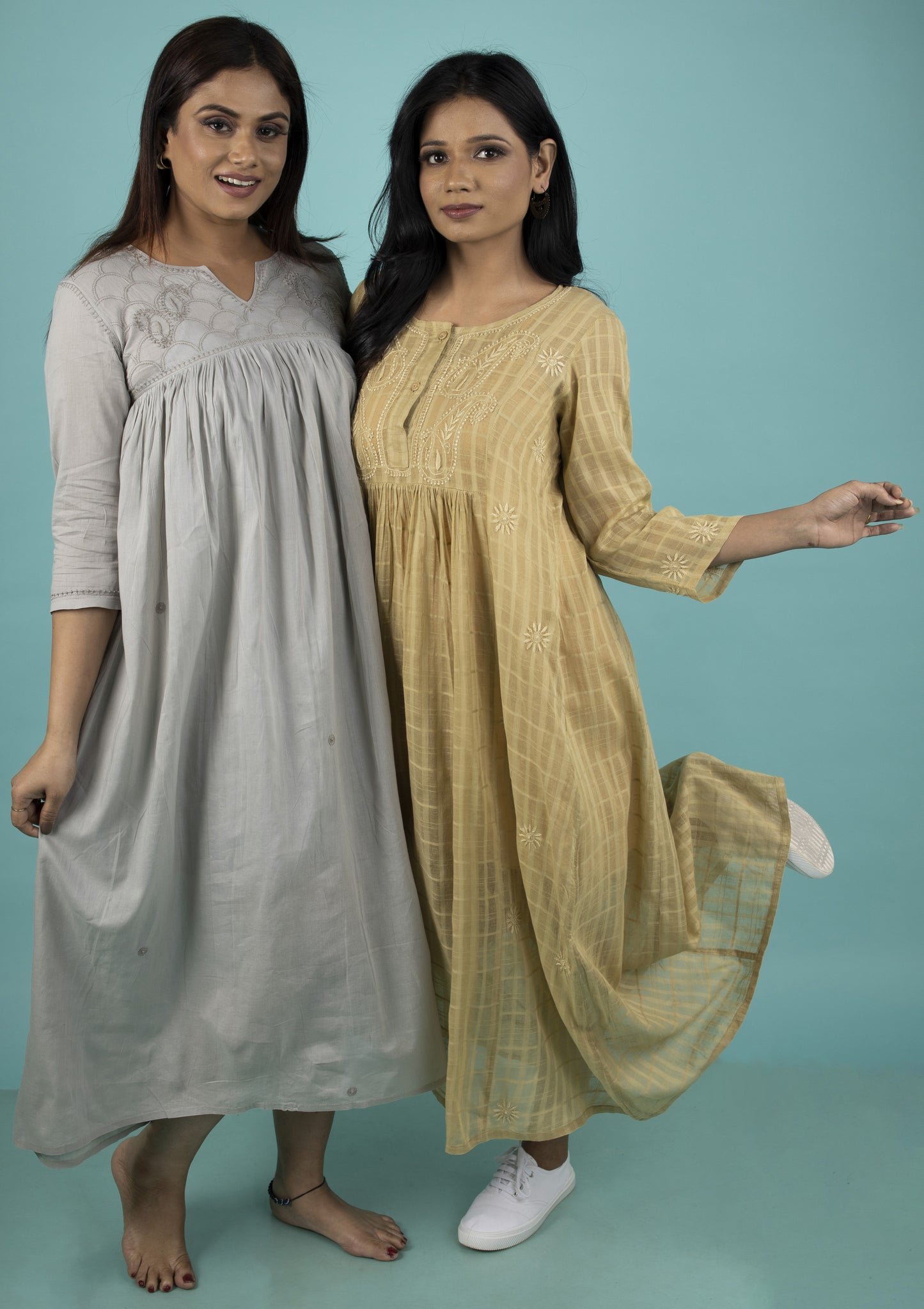 MUSTARD KURTA PATTI DRESS